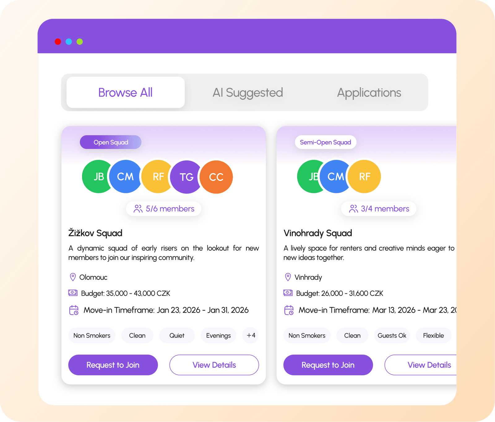 Group Search UI