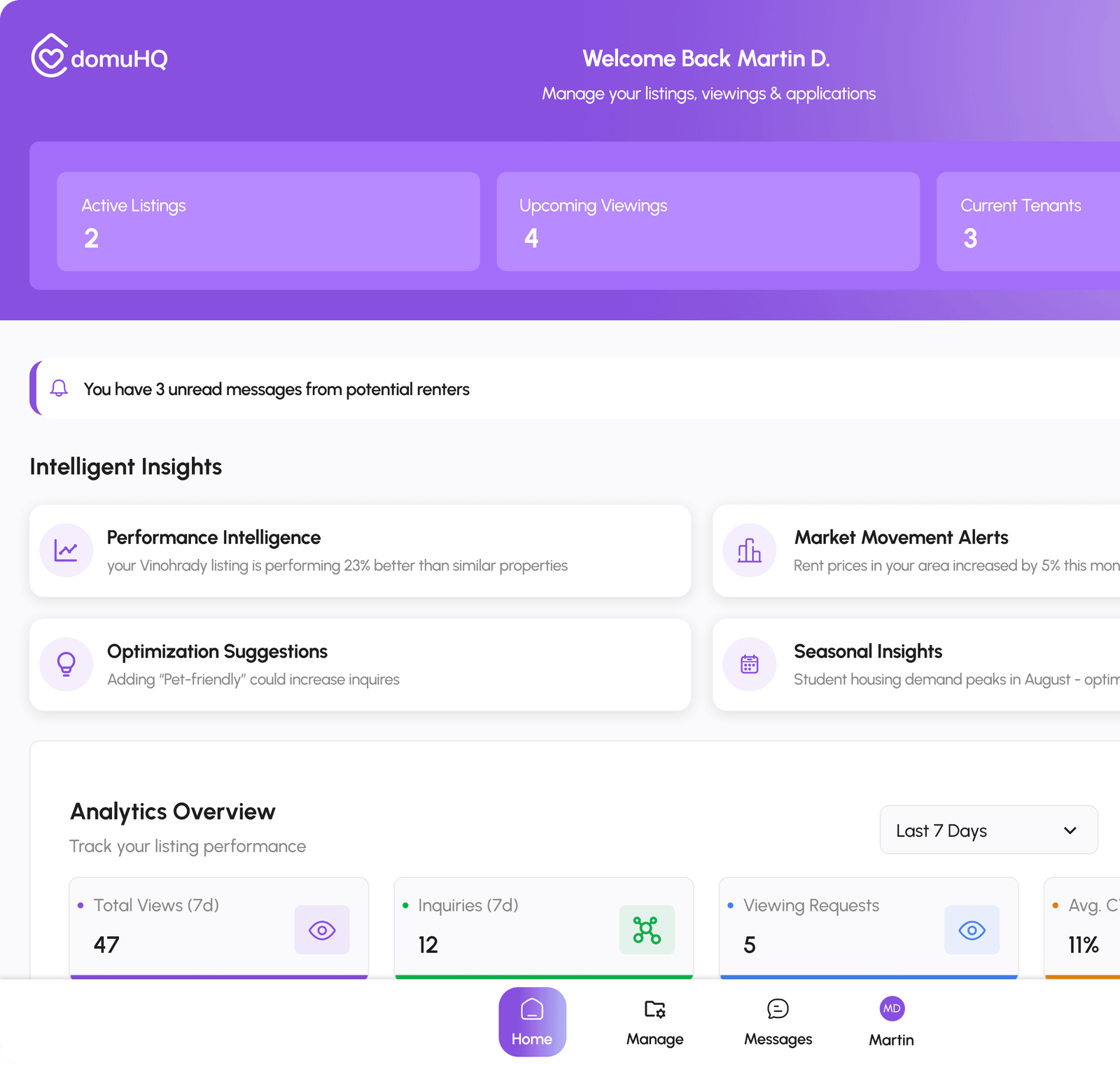 DomuHQ Interface